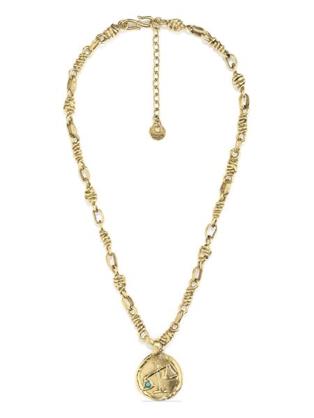  Goossens Talisman Libra Medal Necklace - Gold 