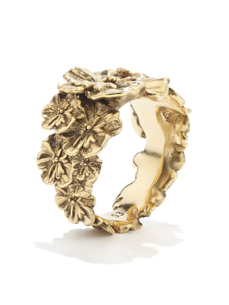  Goossens Talisman Poppy Flower Ring - Gold 