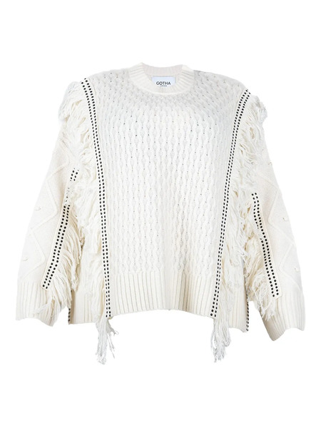  Gotha Ruffle-trim Sweater - White 