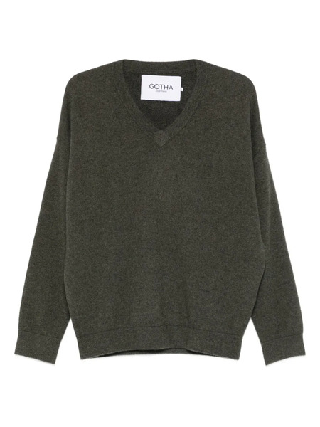  Gotha V-neck Sweater - Green 