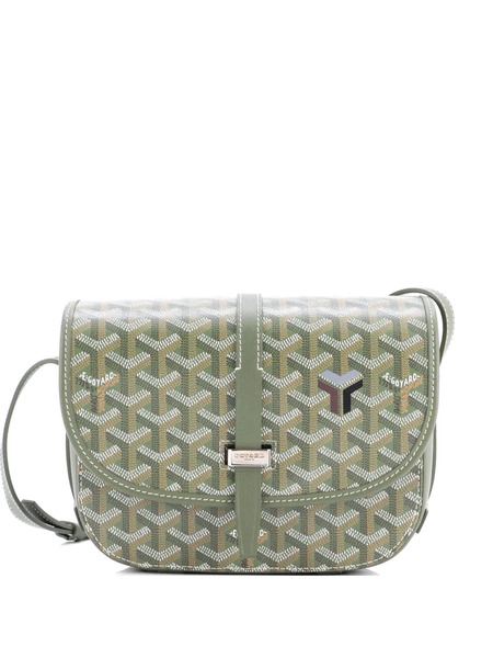  Goyard Pre-owned Belvedere Ii Messenger Bag Coated Canvas Pm Crossbody Bag - Green 