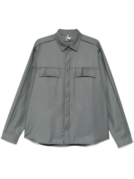  Gr10k Flannel Overshirt - Grey 