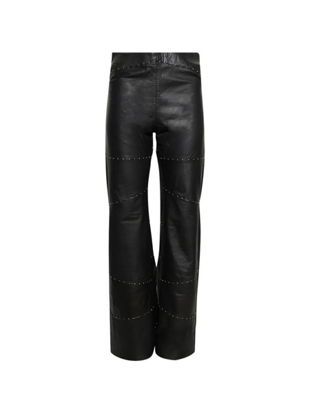  Grace Faena Studded Leather Trousers - Black 