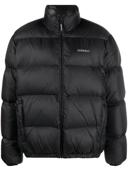  Gramicci Logo-embroidered Down Puffer Jacket - Black 