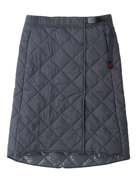  Gramicci Quilted-effect Midi Skirt - Grey 