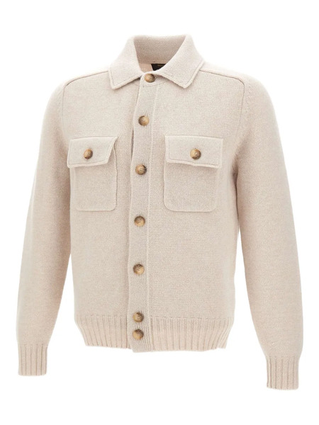  Gran Sasso Buttoned-up Patch-pocket Jacket - Neutrals 