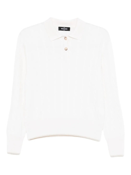  Gran Sasso Cable-knit Buttoned Sweater - Neutrals 