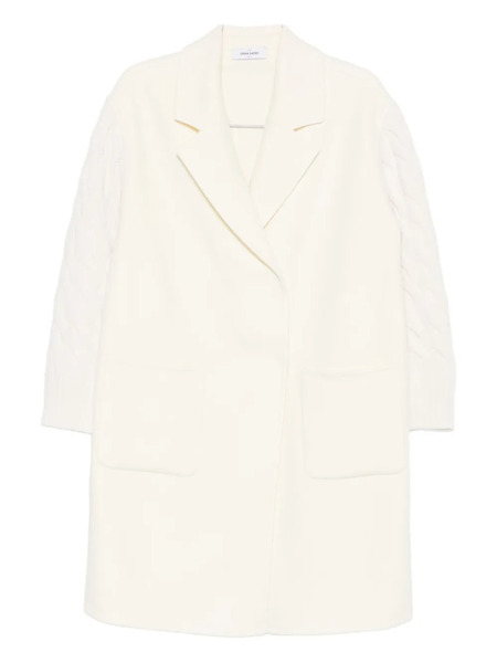  Gran Sasso Cable-knit Panelled Coat - Neutrals 