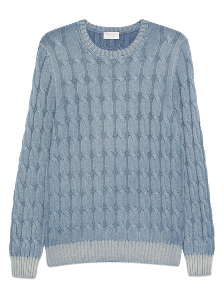  Gran Sasso Cable-knit Sweater - Blue 