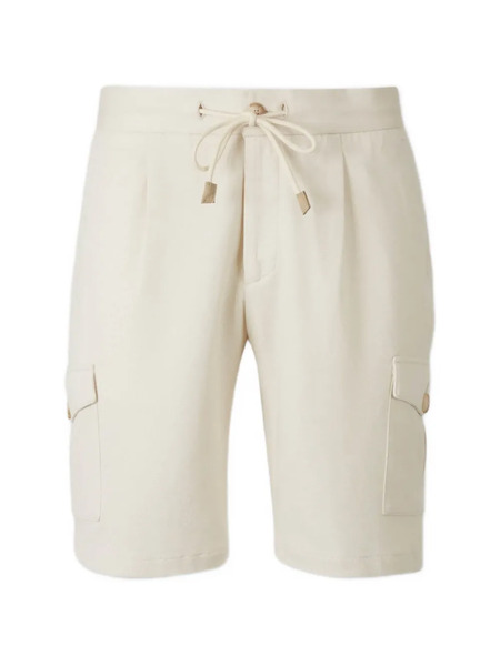  Gran Sasso Flap-pockets Drawstring Shorts - Neutrals 