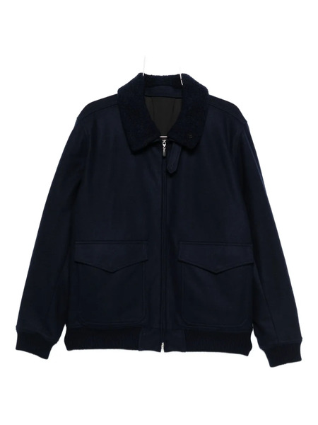  Gran Sasso Fleece-collared Wool Jacket - Blue 