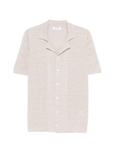  Gran Sasso Half-button Short-sleeve Shirt - Neutrals 