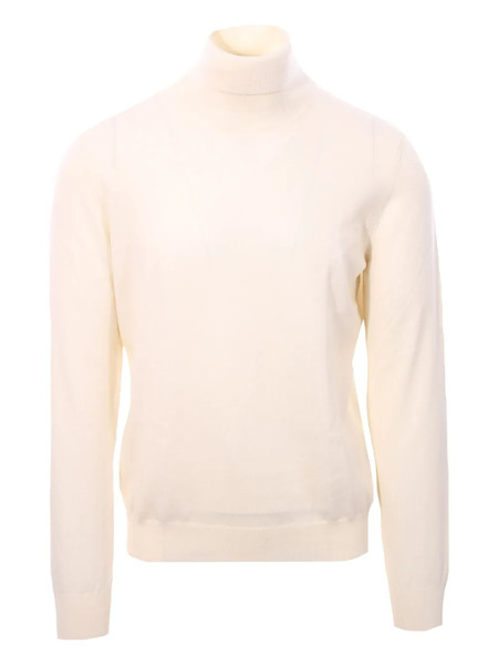  Gran Sasso Turtleneck Wool Sweater - White 