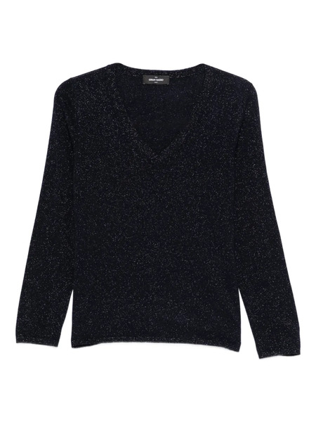  Gran Sasso V-neck Sweater - Blue 