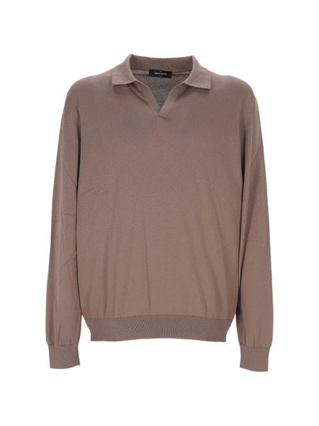  Gran Sasso V-neck Sweater - Neutrals 