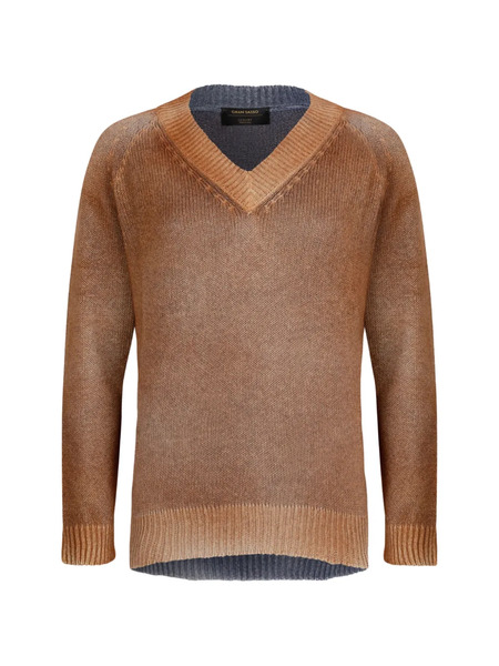  Gran Sasso V-neck Sweater - Neutrals 