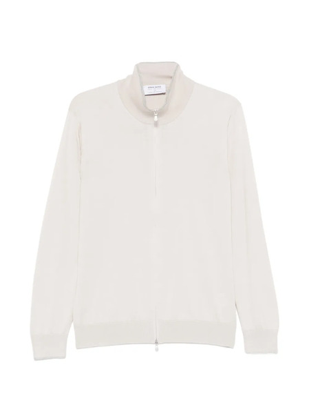  Gran Sasso Zip Cardigan - Neutrals 