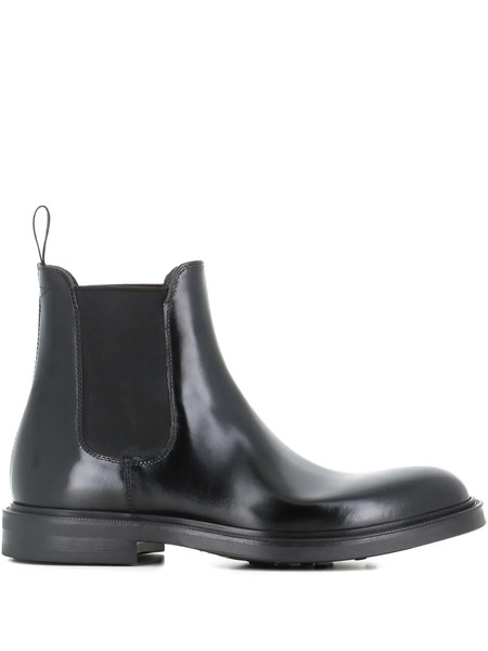  Green George Elastic-panel Leather Boots - Blue 