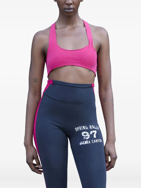  Greg Ross Racerback Raw-cut Top - Pink 