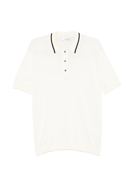  Greyed Button-up Polo Shirt - Neutrals 
