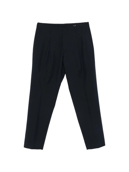  Greyed Pleated Trousers - Blue 
