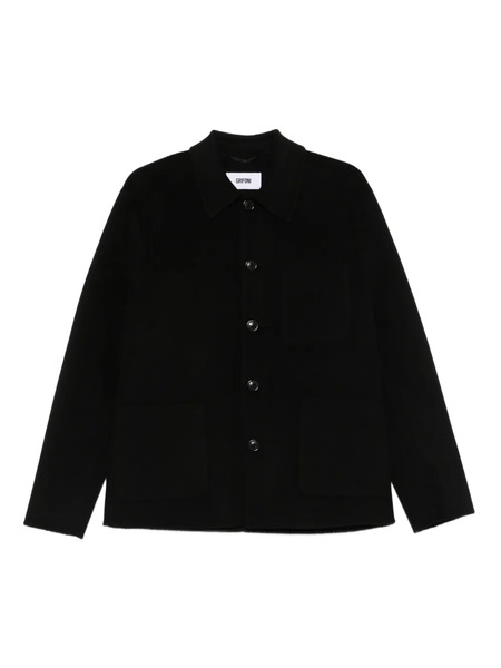  Grifoni Single-breasted Coat - Black 