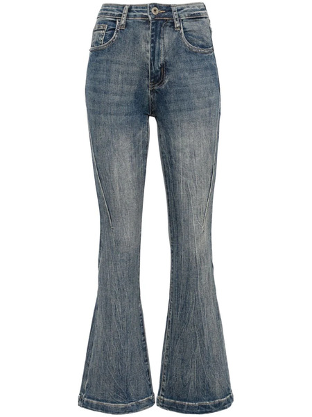  Ground Zero High-rise Flared Jeans - Blue 