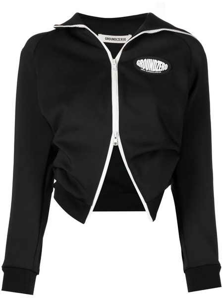  Ground Zero Logo-patch Zip-up Jacket - Black 