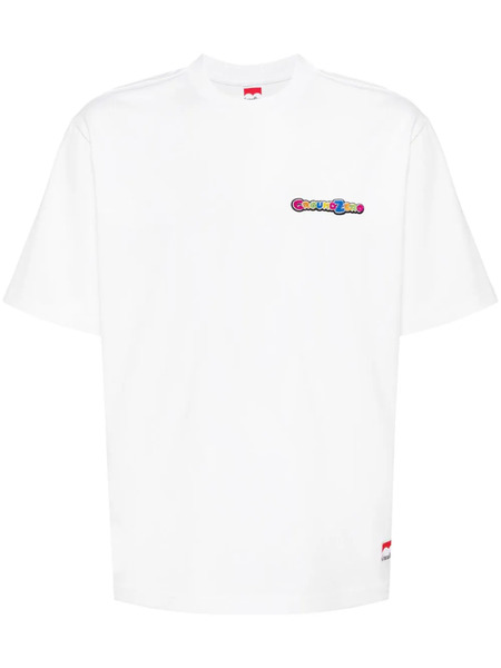  Ground Zero Logo-print Cotton T-shirt - White 