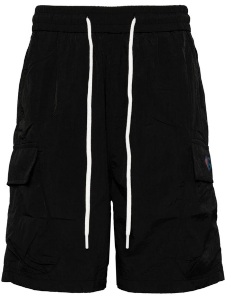  Ground Zero Logo-print Drawstring-waist Shorts - Black 