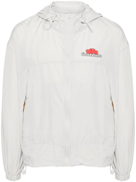  Ground Zero Logo-print Lightweight Jacket - Grey 