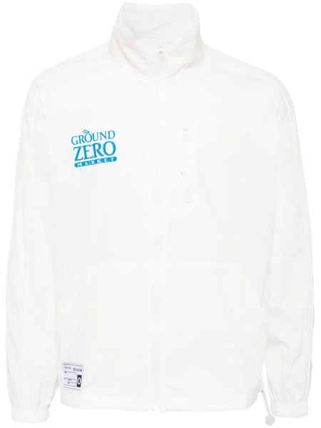  Ground Zero Logo-print Lightweight Jacket - White 