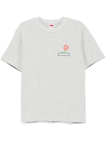  Ground Zero Logo Print T-shirt - Grey 