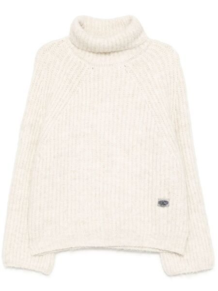  Ground Zero Roll-neck Jumper - White 