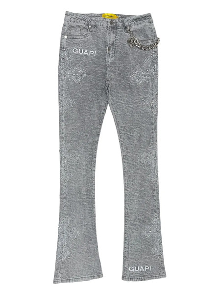  Guapi Crystal-cross Jeans - Grey 