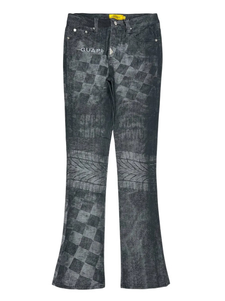  Guapi Obsidian Black Racer Jeans 