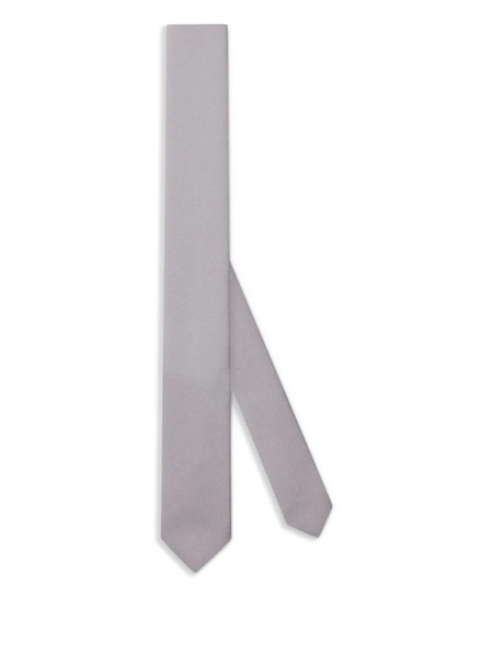  Gucci Crepe-effect Tie - Grey 