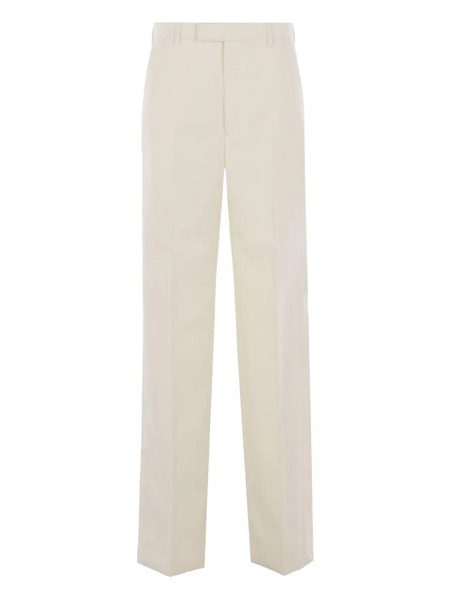  Gucci Embroidered-logo Trousers - Neutrals 