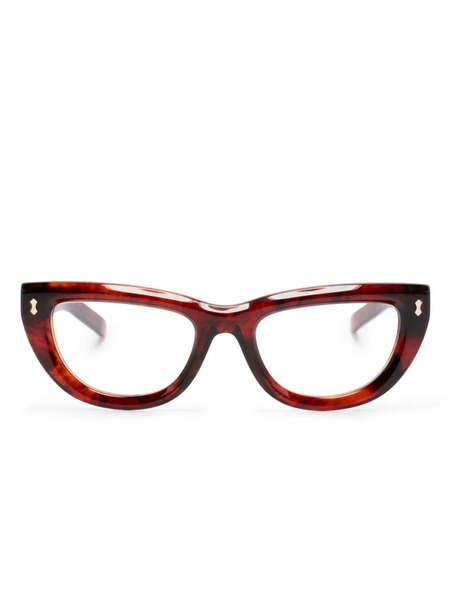  Gucci Eyewear Cat-eye Glasses - Red 
