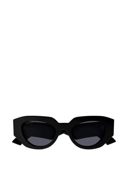  Gucci Eyewear Gene Gg Square-frame Sunglasses - Black 