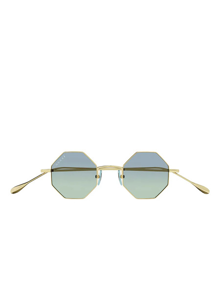  Gucci Eyewear Geometric Sunglasses - Gold 