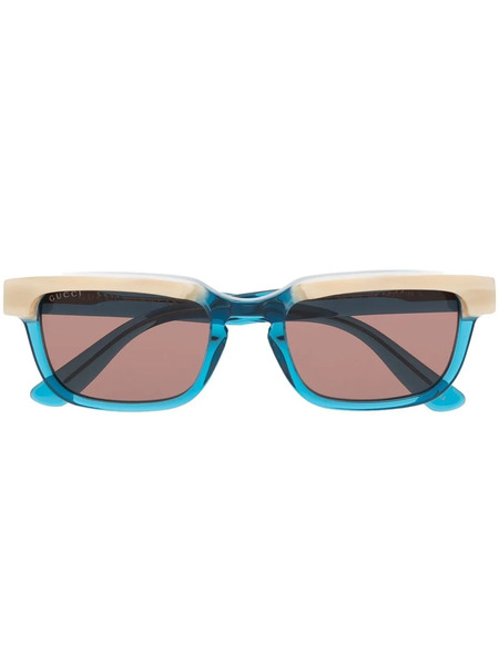  Gucci Eyewear Gg1166s Rectangular Sunglasses - Blue 