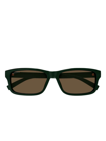  Gucci Eyewear Gg1986sa Rectangle Sunglasses - Green 