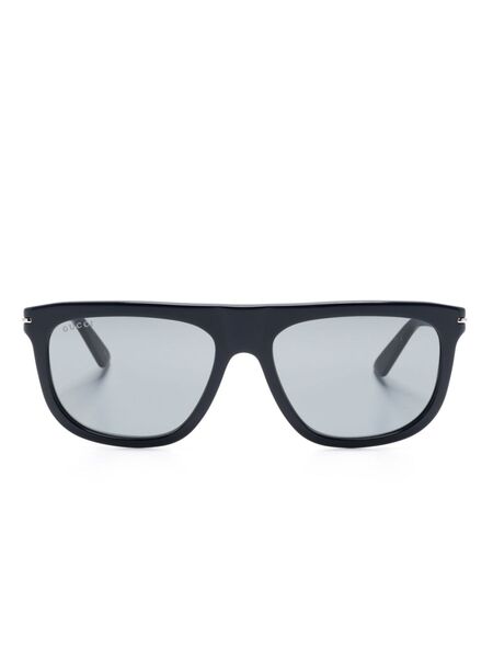  Gucci Eyewear Oval-frame Sunglasses - Blue 