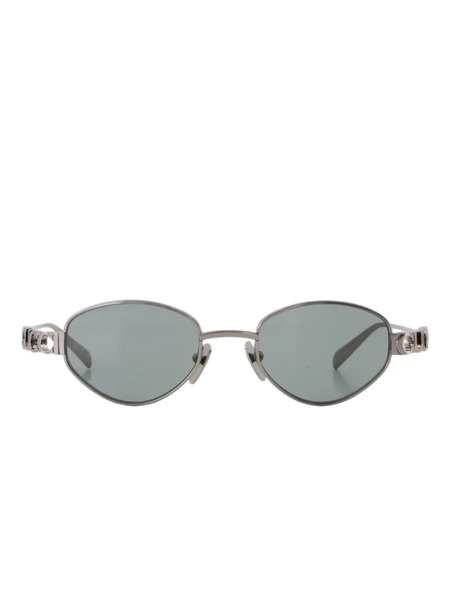  Gucci Eyewear Oval-frame Sunglasses - Grey 
