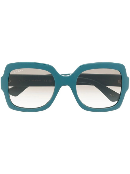  Gucci Eyewear Oversized Square-frame Sunglasses - Blue 