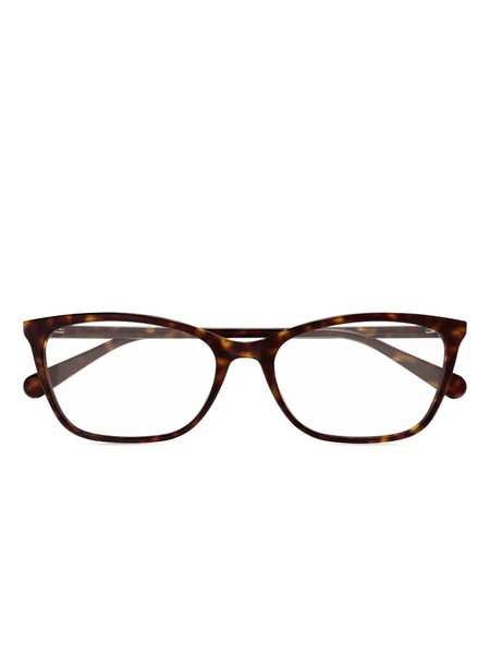  Gucci Eyewear Rectangle-frame Glasses - Brown 