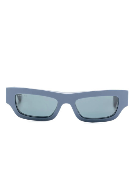  Gucci Eyewear Rectangle-frame Sunglasses - Blue 