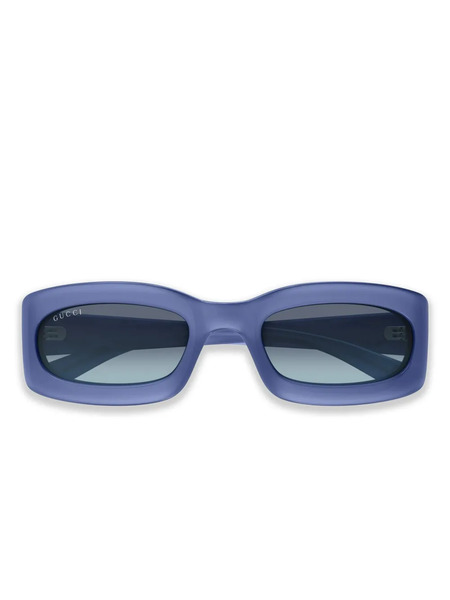  Gucci Eyewear Rectangle-frame Sunglasses - Blue 