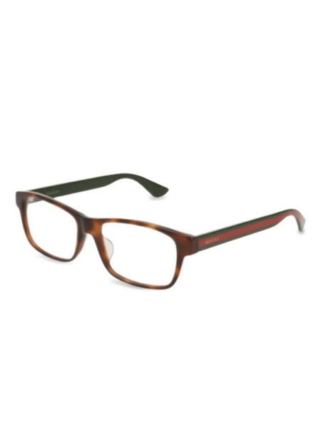  Gucci Eyewear Rectangular-frame Glasses - Green 
